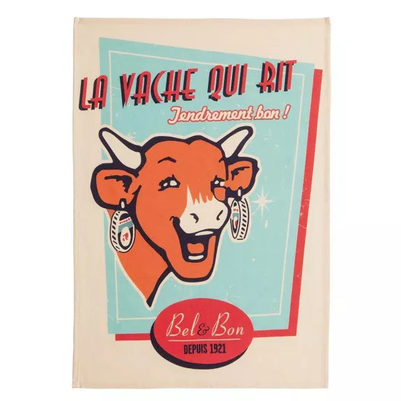 Torchon VACHE QUI RIT RETRO