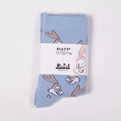 Chaussettes Serge le Lapin bleu