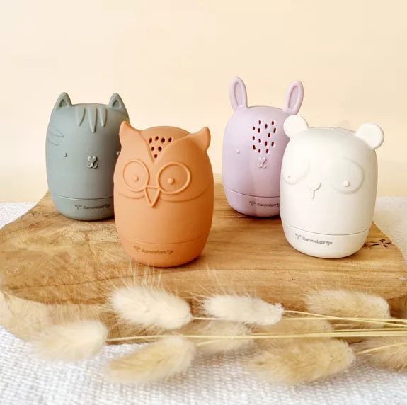 Lot de 4 Jouets de Bain en Silicone Thème Animaux - Panda, Tigre, Lapin, Hibou sur Pitamoon