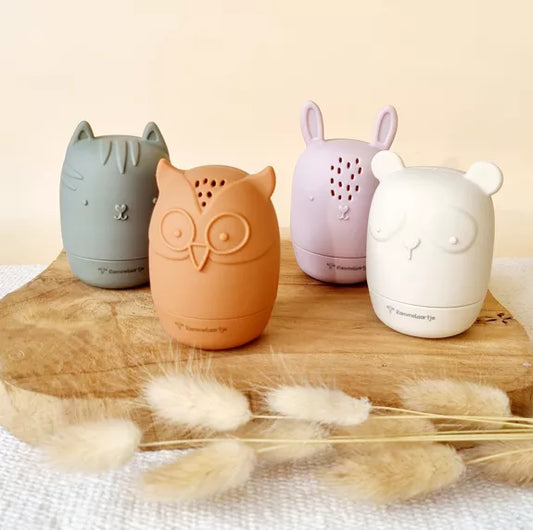 Lot de 4 Jouets de Bain en Silicone Thème Animaux - Panda, Tigre, Lapin, Hibou sur Pitamoon