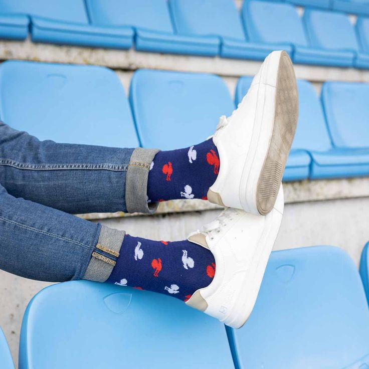 Chaussettes France Rugby - bleu