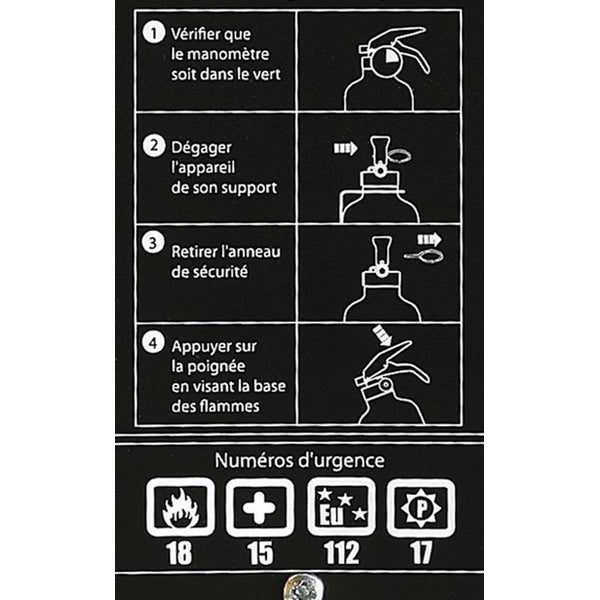 Extincteur Design Pastis jaune