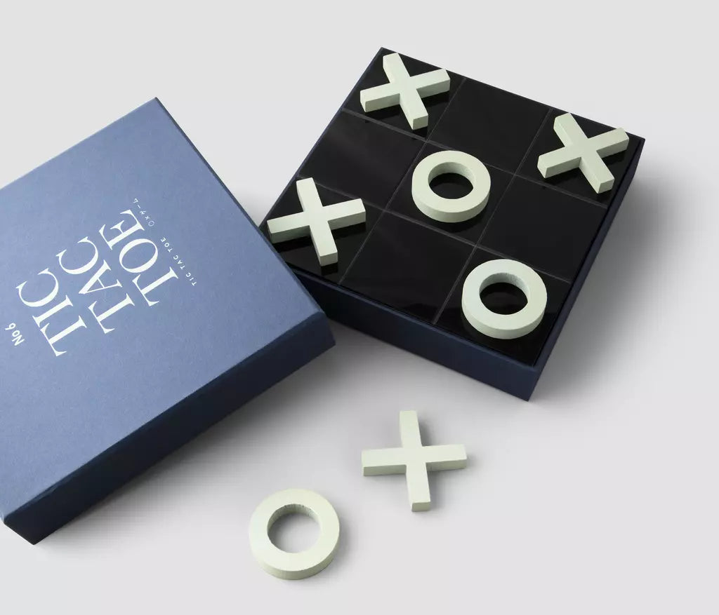 Jeu Tic Tac Toe de Pitamoon en bois MDF avec finition acrylique
