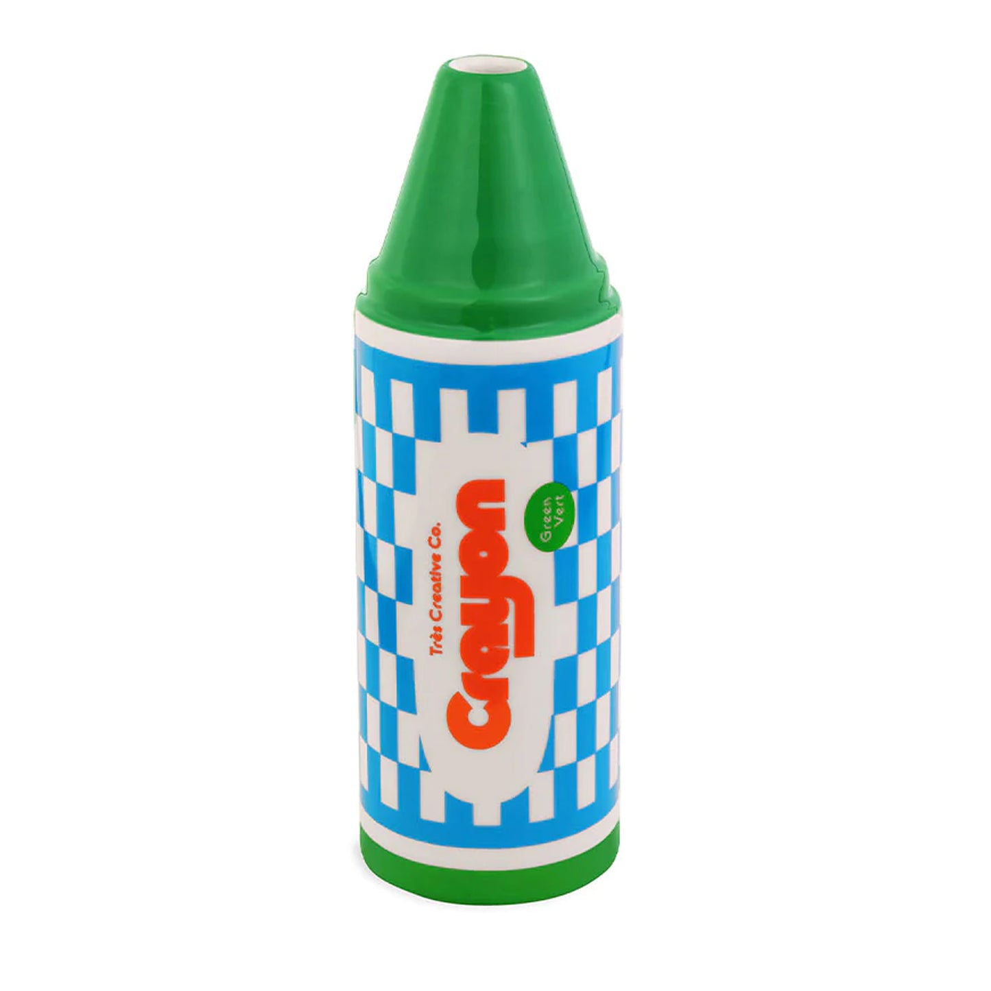 Vue détaillée du vase crayon 'Color me happy', créativité et couleur